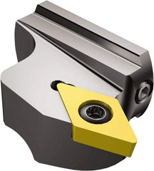 Sandvik Coromant - Right Hand Cut, Size 32, DCMT 3(2.5)2 Insert Compatiblity, Modular Turning & Profiling Cutting Unit Head - 24mm Ctr to Cutting Edge, 15mm Head Length, Series CoroTurn 107 - Apex Tool & Supply