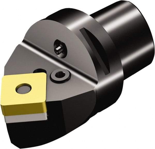 Sandvik Coromant - Neutral Cut, Size C5, SNMG 19 06 12 & SNMG 643 Insert Compatiblity, External Modular Turning & Profiling Cutting Unit Head - 0.5mm Ctr to Cutting Edge, 60mm Head Length, Through Coolant, Series T-Max P - Apex Tool & Supply