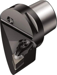 Sandvik Coromant - Left Hand Cut, Size C6, DNG 452 & DNGN 15 07 08 Insert Compatiblity, Modular Turning & Profiling Cutting Unit Head - 45mm Ctr to Cutting Edge, 65mm Head Length, Through Coolant, Series T-Max - Apex Tool & Supply