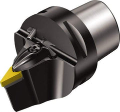 Sandvik Coromant - Neutral Cut, Size C8, VNMG 332 Insert Compatiblity, Modular Turning & Profiling Cutting Unit Head - 0.6mm Ctr to Cutting Edge, 80mm Head Length, Through Coolant, Series T-Max P - Apex Tool & Supply