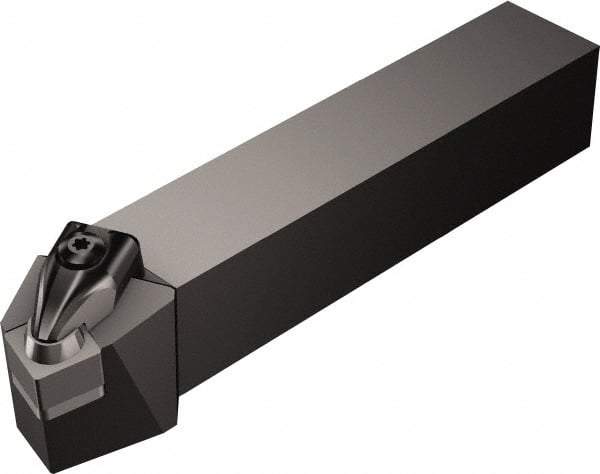 Sandvik Coromant - CSRNR/L, Left Hand Cut, 15° Lead Angle, 32mm Shank Height x 25mm Shank Width, Negative Rake Indexable Turning Toolholder - 170mm OAL, SNGN 12 07 08, SNG 452 Insert Compatibility, Series T-Max - Apex Tool & Supply