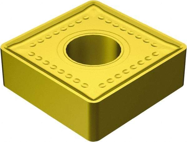 Sandvik Coromant - SNMM858 MR Grade 2035 Carbide Turning Insert - TiAlN/TiN Finish, 90° Square, 1" Inscr Circle, 5/16" Thick, 1/8" Corner Radius - Apex Tool & Supply