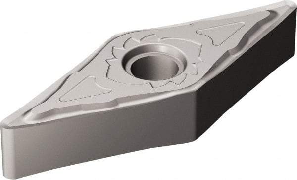 Sandvik Coromant - VNGG331 SGF Grade H13A Carbide Turning Insert - Uncoated, 35° Diamond, 3/8" Inscr Circle, 3/16" Thick, 1/64" Corner Radius - Apex Tool & Supply