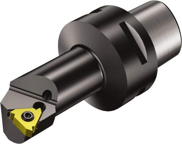Sandvik Coromant - Insert Style Cx-R/L166.0KF, 60mm Head Length, Right Hand Cut, External Modular Threading Cutting Unit Head - System Size C4, 12mm Center to Cutting Edge, Series T-Max U-Lock - Apex Tool & Supply