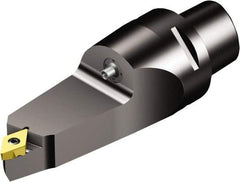 Sandvik Coromant - Left Hand Cut, Size C6, TR-DC1308 Insert Compatiblity, Modular Turning & Profiling Cutting Unit Head - 130mm Head Length, Through Coolant, Series CoroTurn TR - Apex Tool & Supply