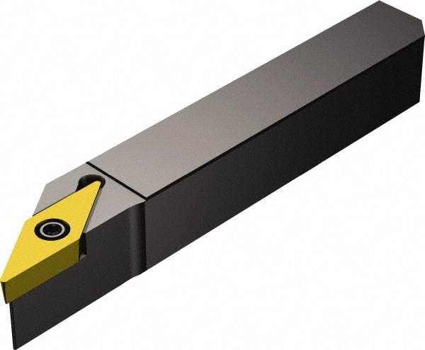 Sandvik Coromant - QS-SVAB, Right Hand Cut, 0° Lead Angle, 16mm Shank Height x 16mm Shank Width, Neutral Rake Indexable Turning Toolholder - 70mm OAL, VBMT 11 03 04 Insert Compatibility, Series CoroTurn 107 - Apex Tool & Supply