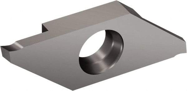 Sandvik Coromant - MACL3 MAC 1105 Grade, 0.0787" Cutting Width, Carbide Cutoff Insert - 0° Left Hand Lead Angle, 0.002" Cnr Rad, TiAlN Coated - Apex Tool & Supply