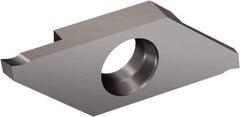 Sandvik Coromant - MACL3 MAC 1105 Grade, 0.0787" Cutting Width, Carbide Cutoff Insert - 0° Left Hand Lead Angle, 0.002" Cnr Rad, TiAlN Coated - Apex Tool & Supply