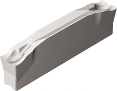 Sandvik Coromant - N123H2 CM Grade 525, 4mm Cutting Width Cermet Cutoff Insert - 0.2mm Corner Radius, Uncoated - Apex Tool & Supply