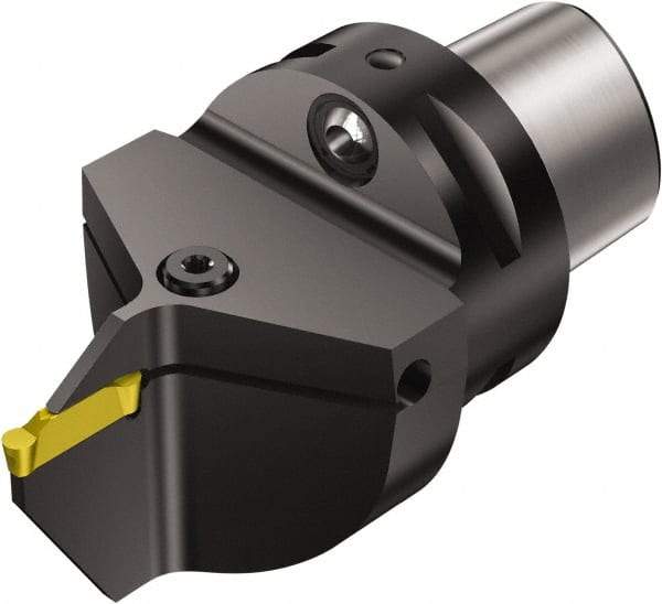 Sandvik Coromant - Cx-NF123..B Insert, 77mm Head Length, Modular Grooving Cutting Unit Head - Neutral Cut, System Size C5, Through Coolant, Series CoroCut 1-2 - Apex Tool & Supply