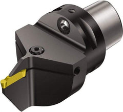 Sandvik Coromant - Cx-NF123..B Insert, 77mm Head Length, Modular Grooving Cutting Unit Head - Neutral Cut, System Size C4, Through Coolant, Series CoroCut 1-2 - Apex Tool & Supply