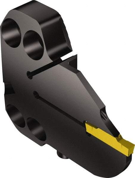 Sandvik Coromant - N123H2-0400-0004-TF Insert, 17mm Head Length, Modular Grooving Blade Holder Head - Left Hand Cut, System Size 70, Through Coolant, Series CoroCut 1-2 - Apex Tool & Supply