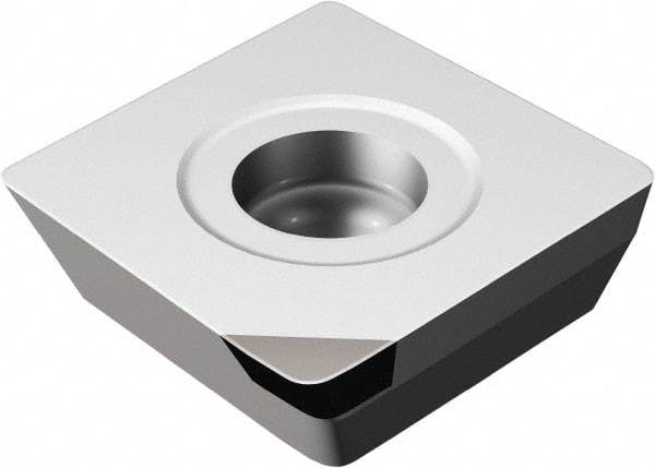 Sandvik Coromant - 490R140408 PO Grade CB50 Carbide Milling Insert - Uncoated, 4.76mm Thick, 13.8mm Inscribed Circle, 0.8mm Corner Radius - Apex Tool & Supply