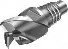 Sandvik Coromant - 316-SM A Grade H10F Carbide End Milling Tip Insert - Uncoated, 3 Flutes, 20mm Cutting Diam, 11mm Depth of Cut, 21.3mm Extension, 0.0984" Cnr Rad, 45° Helix - Apex Tool & Supply