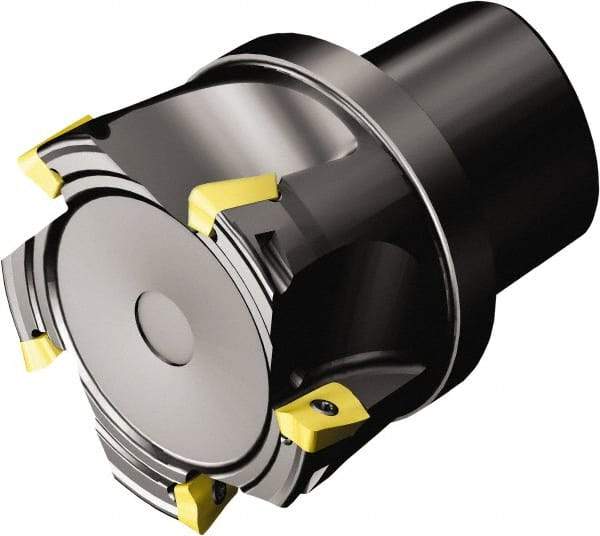 Sandvik Coromant - 5 Inserts, 54mm Cut Diam, 50mm Arbor Diam, 15.7mm Max Depth of Cut, Indexable Square-Shoulder Face Mill - 90° Lead Angle, 35mm High, R390-17.. Insert Compatibility, Through Coolant, Series CoroMill 390 - Apex Tool & Supply