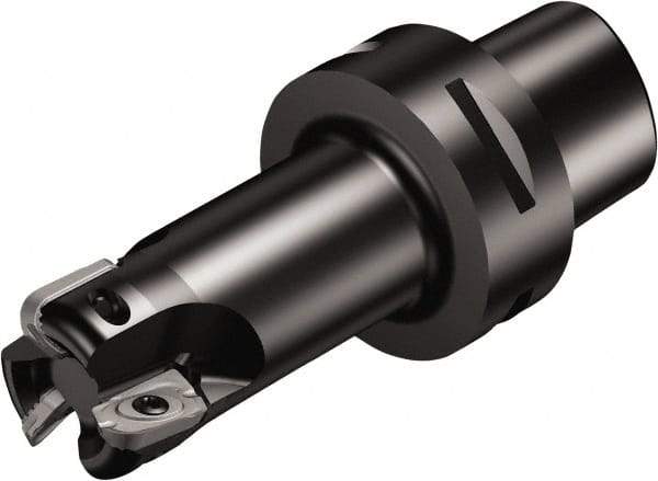 Sandvik Coromant - 2 Inserts, 2" Cut Diam, 1.9685" Arbor Diam, 0.7087" Max Depth of Cut, Indexable Square-Shoulder Face Mill - 90° Lead Angle, 4" High, R790-2205.. Insert Compatibility, Through Coolant, Series CoroMill 790 - Apex Tool & Supply