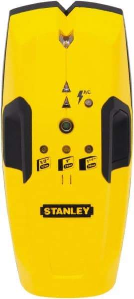 Stanley - 1-1/2" Deep Scan Stud Finder - 9V Battery, Wood, Metal - Apex Tool & Supply
