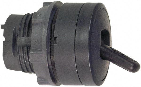 Schneider Electric - 22mm Mount Hole, 2 Position, Toggle Operated, Selector Switch Only - Black, Maintained (MA), Nonilluminated, Shock, Vibration and Water Resistant - Apex Tool & Supply