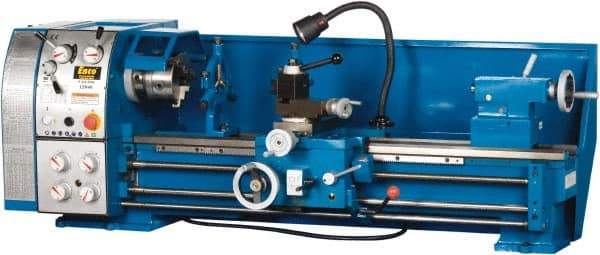 Enco - 13" Swing, 40" Between Centers, 220 Volt, Single Phase Bench Lathe - 5MT Taper, 1-1/2 hp, 65 to 1,810 RPM, 1-1/2" Bore Diam, 750mm Deep x 580mm High x 1,676mm Long - Apex Tool & Supply