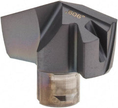 Iscar - Series ICP, 0.606" Diam Grade IC908 140° Replaceable Drill Tip - Carbide, TiAlN Finish, 15 Seat Size, Through Coolant - Apex Tool & Supply