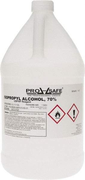 PRO-SAFE - 1 Gallon Isopropyl Alcohol Liquid - Comes in Bottle, 70% Isopropyl Alcohol - Apex Tool & Supply