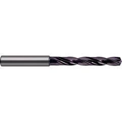 9.7 mm Dia. × 10 mm Shank × 61 mm Flute Length × 103 mm OAL, 5xD, 140°, nano-FIREX, 2 Flute, Coolant Thru, Solid Carbide Drill