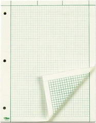 TOPS - 100 Sheet, 8-1/2 x 11", Quadrille Engineering Computation Pad - Green - Apex Tool & Supply