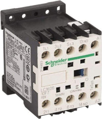 Schneider Electric - 3 Pole, 110 Coil VAC at 50/60 Hz, 6 Amp at 440 VAC, Nonreversible IEC Contactor - BS 5424, CSA, IEC 60947, NF C 63-110, RoHS Compliant, UL Listed, VDE 0660 - Apex Tool & Supply