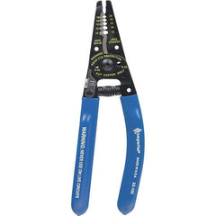Imperial - 10 AWG to 20 AWG Solid, 22 AWG Stranded Capacity Wire Stripper/Cutter - 7-1/4" OAL, Hardened Steel with Cushion Grip Handle - Apex Tool & Supply