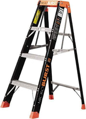 Little Giant Ladder - 3 Steps, 4' High, Type IAA Rating, Fiberglass Multi-Use Ladder - 375 Lb Load Capacity, 31" Base Width - Apex Tool & Supply