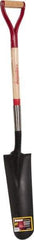 Razor-Back - 16" High x 6" Wide Tapered Steel Spade - 29" Long Wood D-Grip Handle, Front Turned - Apex Tool & Supply