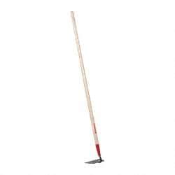 Razor-Back - 4-1/2" High x 7" Wide Square Steel Hoe - 54" Long Wood Straight Handle - Apex Tool & Supply