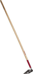 Razor-Back - 6" High x 9" Wide Square Steel Hoe - 66" Long Wood Straight Handle - Apex Tool & Supply