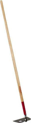 Razor-Back - 6" High x 10" Wide Square Steel Hoe - 66" Long Wood Straight Handle - Apex Tool & Supply
