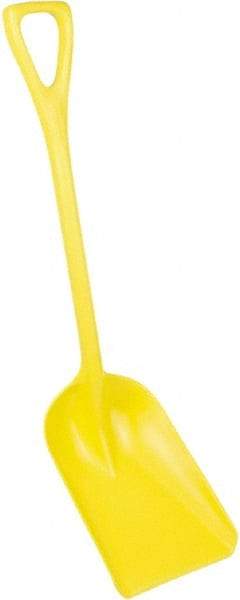 Remco - 14" High x 11" Wide Square Plastic Shovel - 38" Long Plastic D-Grip Handle - Apex Tool & Supply