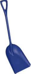 Remco - 17" High x 14" Wide Square Plastic Shovel - 42" Long Plastic D-Grip Handle - Apex Tool & Supply