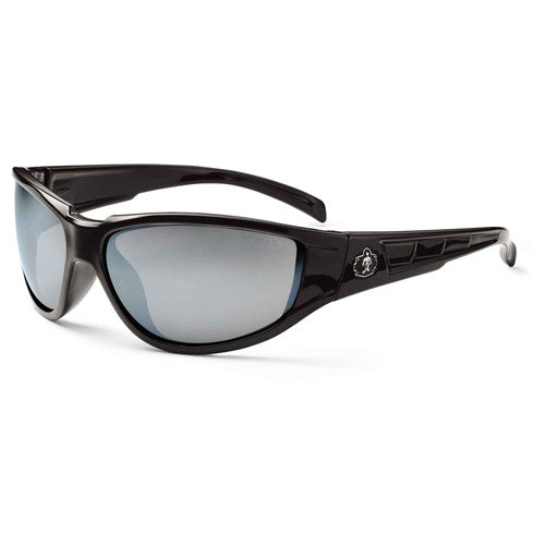 Njord Silver Mirror Lens Black Safety Glasses - Apex Tool & Supply