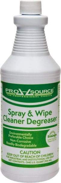 PRO-SOURCE - 32 oz Bottle Cleaner/Degreaser - Liquid, Butyl-Free, Fruit - Apex Tool & Supply