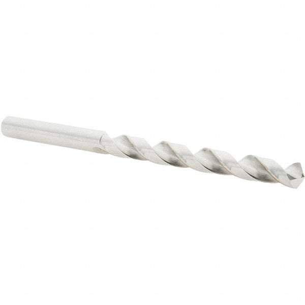 Guhring - 19/64" 118° Cobalt Jobber Drill - Bright Finish, Right Hand Cut, Spiral Flute, Straight Shank, 117mm OAL, Four Facet, Split Point - Apex Tool & Supply