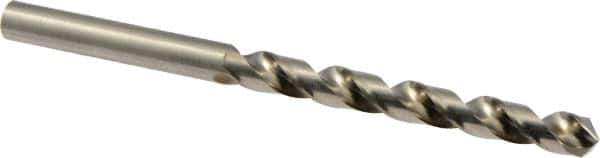Guhring - 6.4mm 118° Cobalt Jobber Drill - Bright Finish, Right Hand Cut, Spiral Flute, Straight Shank, 101mm OAL, Four Facet, Split Point - Apex Tool & Supply