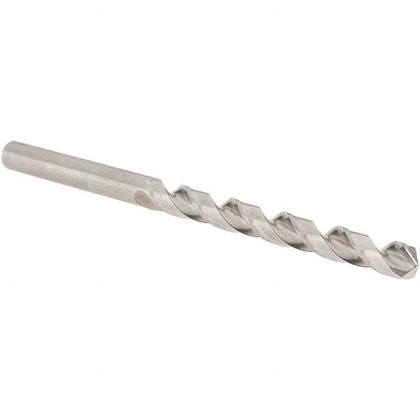 Guhring - 7/32" 118° Cobalt Jobber Drill - Bright Finish, Right Hand Cut, Spiral Flute, Straight Shank, 93mm OAL, Four Facet, Split Point - Apex Tool & Supply