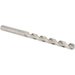 Guhring - 7/32" 118° Cobalt Jobber Drill - Bright Finish, Right Hand Cut, Spiral Flute, Straight Shank, 93mm OAL, Four Facet, Split Point - Apex Tool & Supply