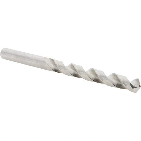 Guhring - 23/64" 118° Cobalt Jobber Drill - Bright Finish, Right Hand Cut, Spiral Flute, Straight Shank, 125mm OAL, Four Facet, Split Point - Apex Tool & Supply