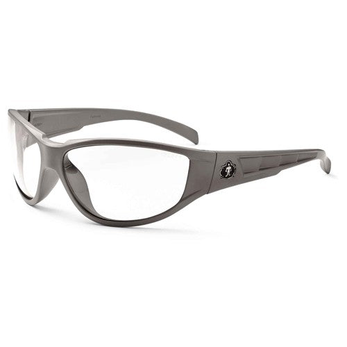 Njord Clear Lens Matte Gray Safety Glasses - Apex Tool & Supply