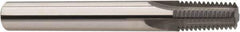 Niagara Cutter - 1 - 11-1/2 Thread, 5/8" Shank Diam, AlCrN Coating, Solid Carbide Straight Flute Thread Mill - 4 Flutes, 4" OAL, 1" Min Noml Diameter - Apex Tool & Supply