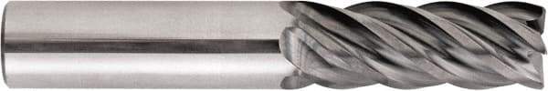 Niagara Cutter - 10mm, 20mm LOC, 10mm Shank Diam, 73mm OAL, 5 Flute, Solid Carbide Square End Mill - Single End, AlTiN Finish, Spiral Flute, Variable° Helix, Centercutting, Right Hand Cut, Right Hand Flute, Series STS540M - Apex Tool & Supply