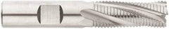 Niagara Cutter - 1/4" Diam, Fine Pitch, 3/4" LOC, 4 Flute Solid Carbide 45° Corner Chamfer Roughing End Mill - Uncoated, 2-1/2" OAL, 1/4" Shank Diam, Single End, Centercutting, 20° Helix - Apex Tool & Supply