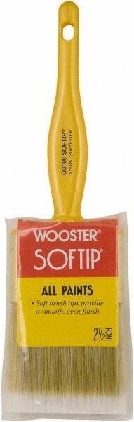 Wooster Brush - 2-1/2" Synthetic General Purpose Paint Brush - 2-7/16" Bristle Length, Plastic Handle - Apex Tool & Supply