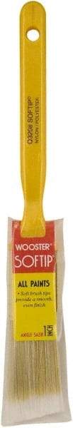 Wooster Brush - 1" Synthetic Sash Brush - 2-3/16" Bristle Length, Plastic Handle - Apex Tool & Supply