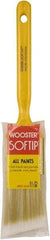 Wooster Brush - 1-1/2" Synthetic Sash Brush - 2-3/16" Bristle Length, Plastic Handle - Apex Tool & Supply